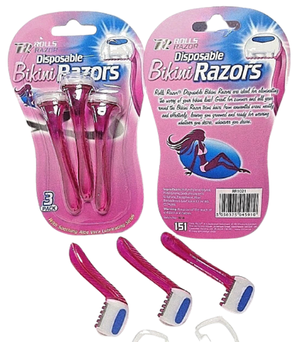 Buy 3 pack Bikini Razors - Premium Quality Toiletries Online - Product Image Buy 3 pack Bikini Razors - Premium Quality Toiletries Online - Product Image
